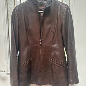 Danier Brown Italian Leather Jacket